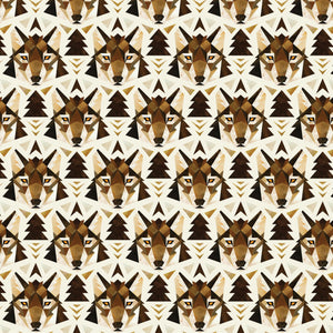 Twilight Pack Collection-Wolf Face-Cream-100% Cotton-16250102-01