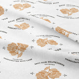 Schitt's Creek- Rose Apothecary Logo -White -Cotton-FULL 8 YARD BOLT