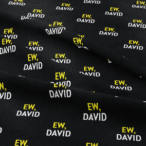 Schitt's Creek-Ew David -Black -Cotton-FULL 8 YARD BOLT
