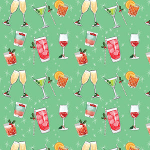 North Pole Social Club Collection-Happy Hour-Mint-100% Cotton-19010105-01