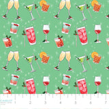 North Pole Social Club Collection-Happy Hour-Mint-100% Cotton-19010105-01