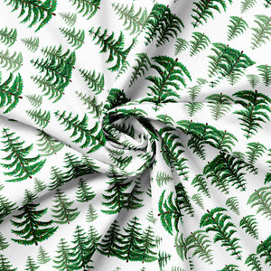 North Pole Social Club Collection-Festive Forest-White-100% Cotton-19010106-01
