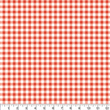 Printed  Tandoori Gingham Fabric - 65 %Poly  35%Cotton