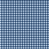 Printed  Indigo  Gingham Fabric - 65 %Poly  35%Cotton
