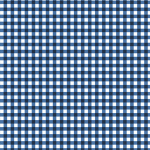 Printed  Indigo  Gingham Fabric - 65 %Poly  35%Cotton