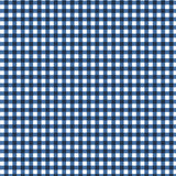 Printed  Indigo  Gingham Fabric - 65 %Poly  35%Cotton