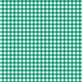 Printed  Green  Gingham Fabric - 65 %Poly  35%Cotton
