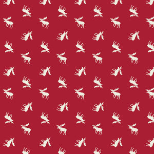 North of Ordinary Collection-Moose-01 Crimson-100% Cotton-21172103-01