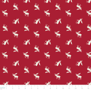 North of Ordinary Collection-Moose-01 Crimson-100% Cotton-21172103-01