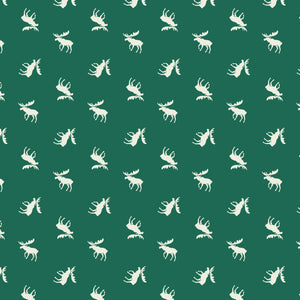 Hudson - Moose - Printed Flannel by CDS