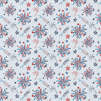 2 Yard Pre-cut- Cotton -Fireworks
