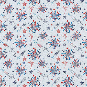 2 Yard Pre-cut- Cotton -Fireworks