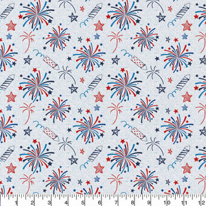 2 Yard Pre-cut- Cotton -Fireworks