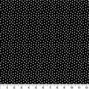Printed Black Star Fabric - 65 %Poly  35%Cotton