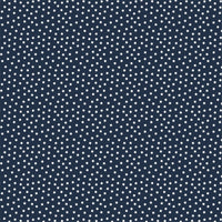 Printed  Indigo Star Fabric - 65 %Poly  35%Cotton