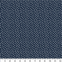 Printed  Indigo Star Fabric - 65 %Poly  35%Cotton