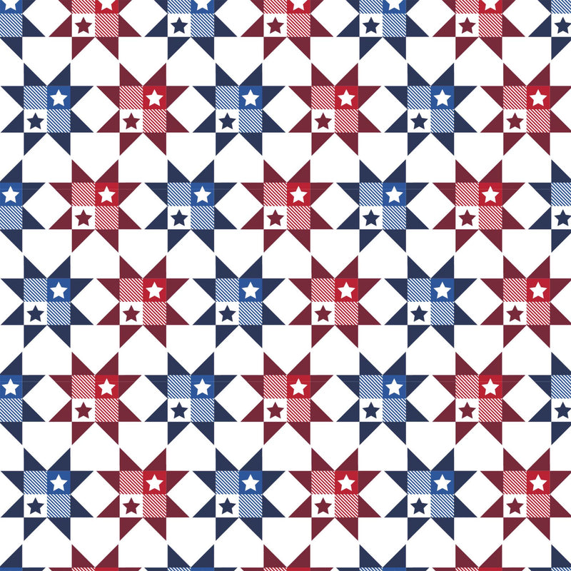 1 Yard Pre-cut -FC EM TILE STARS