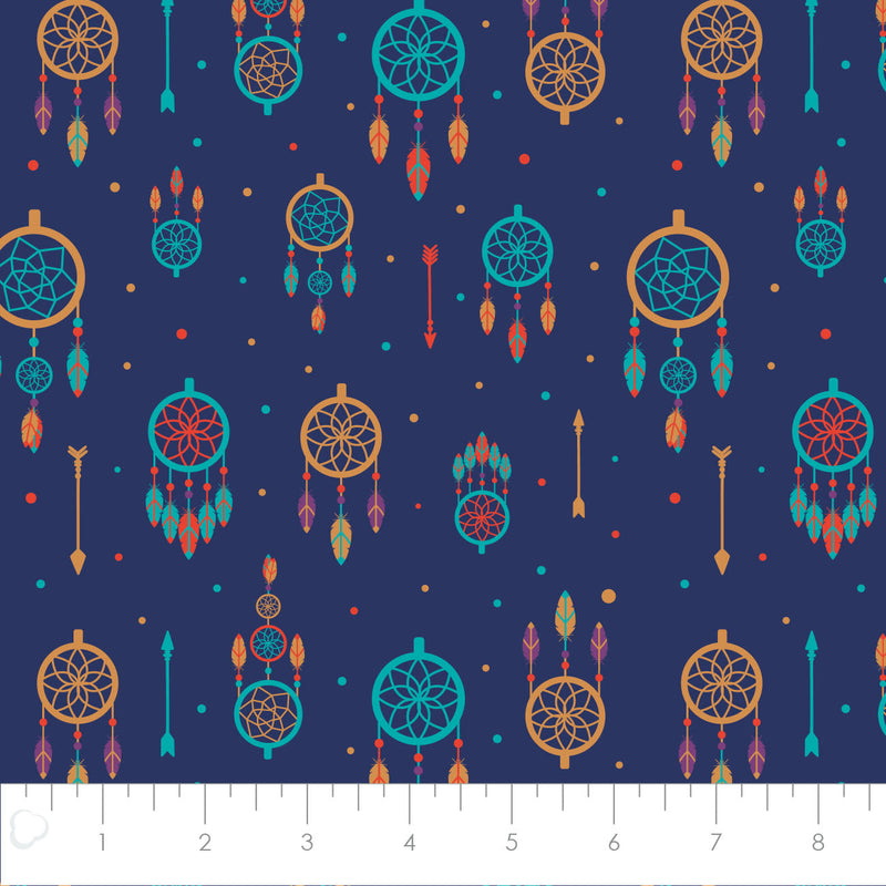 Catalogue 2024 - Polaire et flanelle - Capteurs de Reves- Flanelle- multi-coton - 2121101B-05