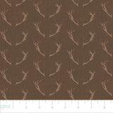 Misty Mountain Collection-Antlers-100% Cotton-Soft Brown