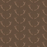 Misty Mountain Collection-Antlers-100% Cotton-Soft Brown