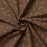 Misty Mountain Collection-Antlers-100% Cotton-Soft Brown