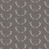 Misty Mountain Collection-Antlers-100% Cotton-Soft Grey