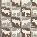 Misty Mountain Collection-Soft Woodland Tiles-100% Cotton-Multi