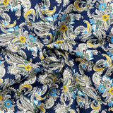 Winter Paisley Collection-Winter Paisley-100% Cotton-Blue-21231001-01