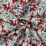 Winter Paisley Collection-Winter Paisley-100% Cotton-Red-21231001-02