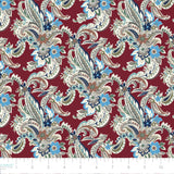 Winter Paisley Collection-Winter Paisley-100% Cotton-Red-21231001-02