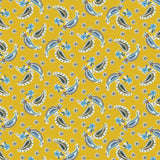 Winter Paisley Collection-Deconstructed Paisley-100% Cotton-Yellow-21231003-03