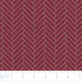 Winter Paisley Collection-Chevron-100% Cotton-Red-21231005-02