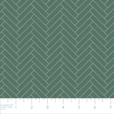 Winter Paisley Collection-Chevron-100% Cotton-Green-21231005-03