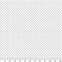 Printed  BLACK AND WHITE  Swiss Dot   Fabric - 65 %Poly  35%Cotton