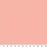 Printed  PINK CHAI  Swiss Dot   Fabric - 65 %Poly  35%Cotton
