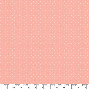 Printed  PINK CHAI  Swiss Dot   Fabric - 65 %Poly  35%Cotton