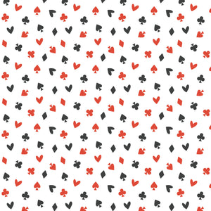 Abracadabra Collection-Suits of Cards-White-100% Cotton-21240205-01