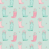 Fleece and Flannel 2025 Catalog-Boots in Bloom-Light Aqua-Cotton Flannel-21240302B-02