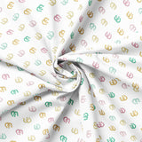 Rodeo Rose Collection-Lucky Horseshoes-White-100% Cotton-21240304-01