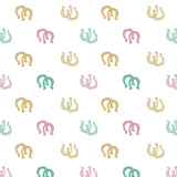 Rodeo Rose Collection-Lucky Horseshoes-White-100% Cotton-21240304-01