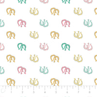 Fleece and Flannel 2025 Catalog-Lucky Horseshoes-White-Cotton Flannel-21240304B-01