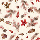 Merry Beary Collection-Forest Treasures-Cream-100% Cotton-21240403-01