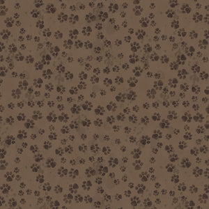Merry Beary Collection-Paw Print Trails-Brown-100% Cotton-21240406-01