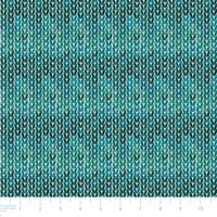 !Merry Beary Collection-Knit Texture-Aqua-100% Cotton-21240407-02