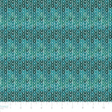 !Merry Beary Collection-Knit Texture-Aqua-100% Cotton-21240407-02