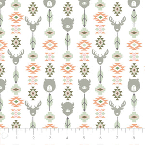 Fleece and Flannel 2025 Catalog-Wildlife Totem-Cream-Cotton Flannel-21240601B-01