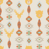 Fleece and Flannel 2025 Catalog-Wildlife Totem-Yellow-Cotton Flannel-21240601B-02