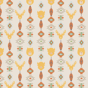 Fleece and Flannel 2025 Catalog-Wildlife Totem-Yellow-Cotton Flannel-21240601B-02