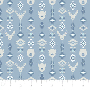 Fleece and Flannel 2025 Catalog-Wildlife Totem-Blue-Cotton Flannel-21240601B-03