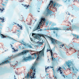 Winter Land Collection-Winter Deer Scene-Light Blue-21240603-01